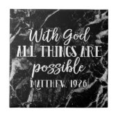 Met God zijn alle dingen mogelijk Christelijke Bij Tegeltje (Voorkant)