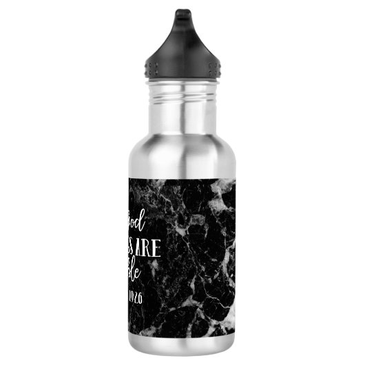 Met God zijn alle dingen mogelijk Christelijke Bij Waterfles (Rechts)