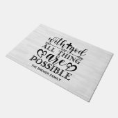 Met God zijn alle dingen mogelijk doormat Deurmat (Schuin)