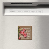 "Met God zijn alle dingen mogelijk" florale magnet (Insitu (Vaatwasser))
