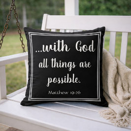 Met God zijn alle dingen mogelijk Inspirerend Kussen