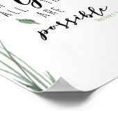 Met God zijn alle dingen mogelijk. Matthew 19:26 Poster (Hoek)