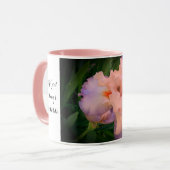 Met God zijn alle dingen mogelijk mok met Iris fot (Voorkant links)