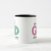 Met God Zijn Alle Dingen Mogelijk Pasen Koffiemok Mok (Midden)