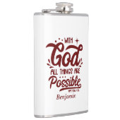 Met God zijn alle dingen mogelijk vanaf 19:26 Heupfles (Rechts)