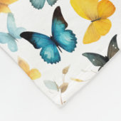 Met God zijn alle dingen mogelijk Vlinder Afstudee Fleece Deken (Hoek)