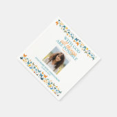 Met God zijn alle dingen mogelijk Vlinder Afstudee Servet (Hoek)