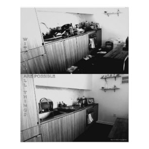 Met God zijn alle dingen mogelijk, voor en na Perfect Poster