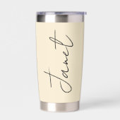 Met God Zonnebloemen en vlinder gepersonaliseerd Geïsoleerde Drinkbeker (Links)