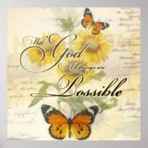 Met God Zonnebloemen en vlinder