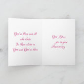 Met Gods Zegeningen Jubileum Kaart (Binnen)