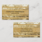 met goud gemarmerd visitekaartje (Voorkant / Achterkant)