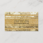met goud gemarmerd visitekaartje (Achterkant)