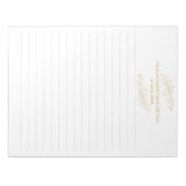 Met gouden plant bekleed blocnote (Voorkant)