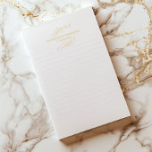 Met gouden plant bekleed blocnote