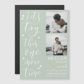 Met groen script 2 foto's kunt u proberen de datum (Voorkant / Achterkant)