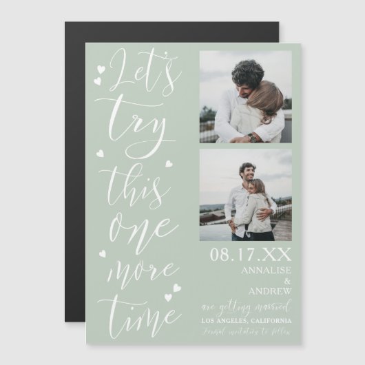 Met groen script 2 foto's kunt u proberen de datum (Voorkant / Achterkant)