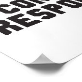 Met grote baard komt een grote verantwoordelijkhei poster (Hoek)