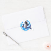 MET GROTE KRACHT VIERKANTE STICKER (Envelop)