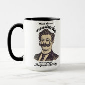 Met grote snor komt grote verantwoordelijkheid mok (Links)