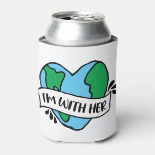 Met haar ecovriendelijke pictogram Happy Earth Cli Blikjeskoeler