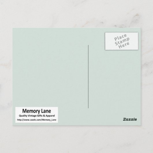 Met haar hond briefkaart (Achterkant)