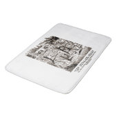 Met haar hoofd. Alice Queen Hearts Wonderland Badmat (Gekanteld)