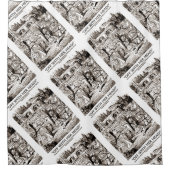 Met haar hoofd. Alice Queen Hearts Wonderland Douchegordijn (Voorkant)