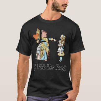 Met haar hoofd Alice Queen of Hearts T-shirt