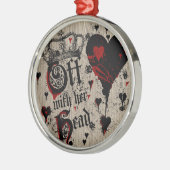 Met haar hoofd. metalen ornament (Links)
