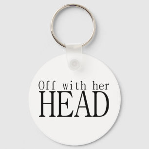 Met haar hoofd. sleutelhanger