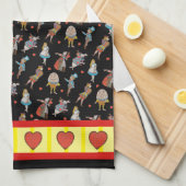 Met haar hoofd. theedoek (Quarter Fold)