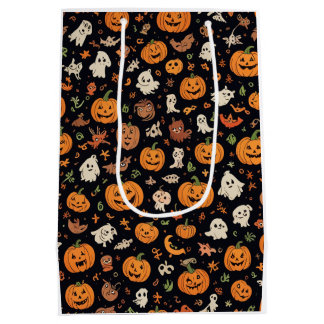 met Halloween patterend Medium Cadeauzakje