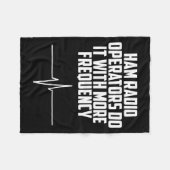Met Ham Radio Operators Meer Fleece Deken (Voorkant (Horizontaal))