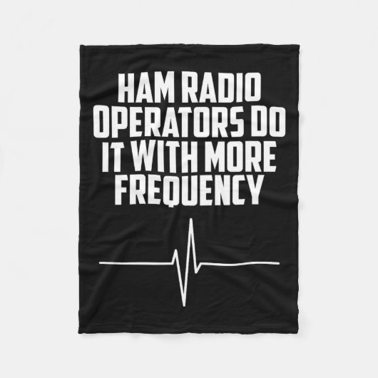Met Ham Radio Operators Meer Fleece Deken (Voorkant)