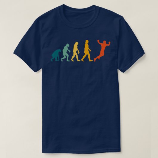 met handbalhandbal-evolutierevolutie t-shirt (Design voorkant)