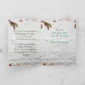  met handbeschilderd kerstangel Kaart (Binnen)