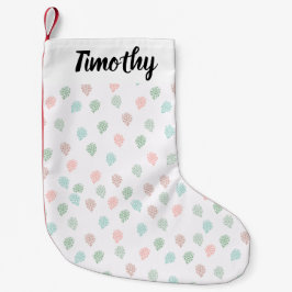 Met handbeschilderd kerstpine Cones Multicolor Kleine Kerstsok