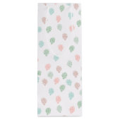 Met handbeschilderd kerstpine Cones Multicolor Wijn Cadeautas (Achterkant)