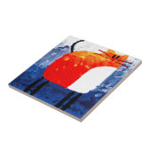 Met handgemaakte tekenkunst met leuke tekenkunst tegeltje (Zijkant)