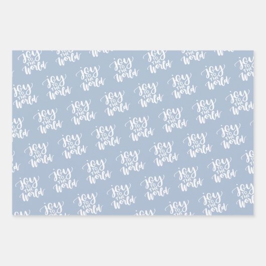 Met handgeschreven kerstcadeautjes grijs blauw gro inpakpapier vel (Voorkant 2)