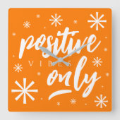 Met handgeschreven, maar positieve afbeeldingen vierkante klok (Voorkant)