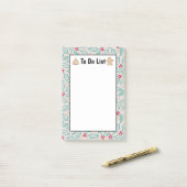 Met handgetekende kerstavond Holly Rood om lijst t Post-it® Notes (Op bureau)
