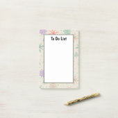 Met handgetekende Snowflakes kerstbomen Multicolor Post-it® Notes (Op bureau)