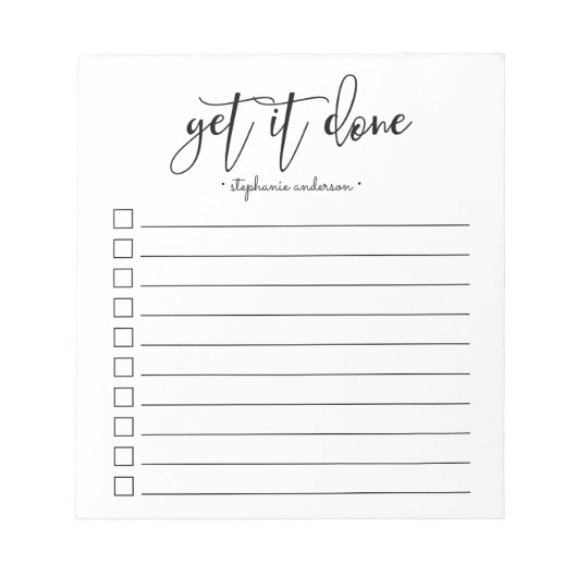 Met handmatige letters Ontvang het Gedetailleerd G Notitieblok (Voorkant)