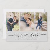 Met handschrift 3 Afbeelding lichtgrijs Save The Date (Voorkant)