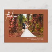 Met handschrift Eenvoudige foto Hartelijk dank, Te Briefkaart (Voorkant)