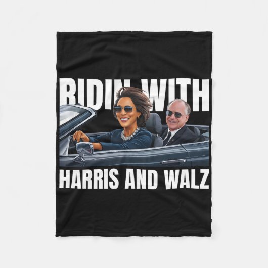 Met Harris en WAlzheimer President Kamala Harris Fleece Deken (Voorkant)