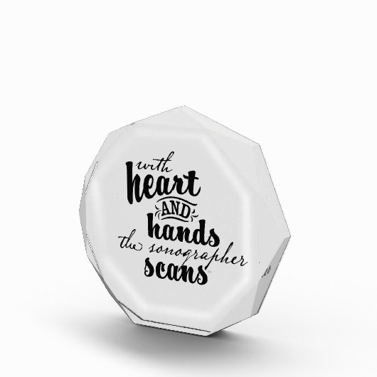 Met hart en handen de Sonographer scans Fotoblokken (Rechts)