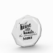 Met hart en handen de Sonographer scans Fotoblokken (Links)